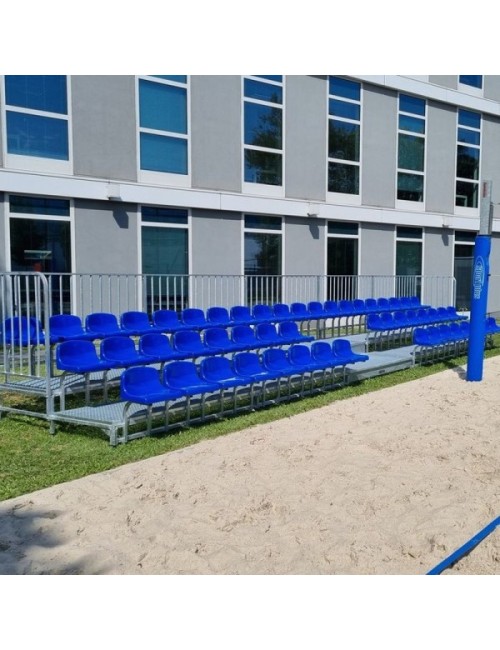 Tribūna su plastikinėmis kėdėmis nuo 10 iki neriboto skaičiaus