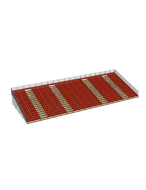 Modulinė tribūna 1000 vietų skaičius